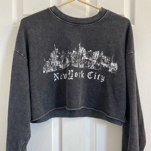 Garage crop sweater NEW YORK CITY
